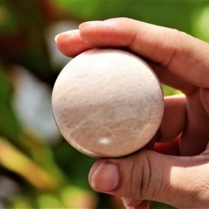 Shop Moonstone Shapes! Small 50MM Natural Peach Moonstone Crystal Gemstone Aura Reiki Healing Metaphysical Meditation Power Sphere Ball | Natural genuine stones & crystals in various shapes & sizes. Buy raw cut, tumbled, or polished gemstones for making jewelry or crystal healing energy vibration raising reiki stones. #crystals #gemstones #crystalhealing #crystalsandgemstones #energyhealing #affiliate #ad