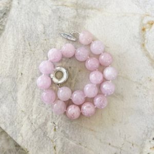 Shop Morganite Necklaces! Petal Pink Morganite 20mm Round Beryl Beaded Necklace with Handmade Toggle Clasp | Natural genuine Morganite necklaces. Buy crystal jewelry, handmade handcrafted artisan jewelry for women.  Unique handmade gift ideas. #jewelry #beadednecklaces #beadedjewelry #gift #shopping #handmadejewelry #fashion #style #product #necklaces #affiliate #ad