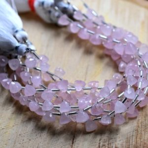Shop Morganite Bead Shapes! Morganite Trillion Shape Faceted Triangle Beads Brioletter 6×7.MM Approx 7"Inches Natural Top Quality Wholesaler Price. | Natural genuine other-shape Morganite beads for beading and jewelry making.  #jewelry #beads #beadedjewelry #diyjewelry #jewelrymaking #beadstore #beading #affiliate #ad