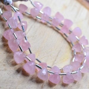 Shop Morganite Bead Shapes! Morganite Trillion Shape Faceted Triangle Beads Brioletter 7×9.MM Approx 7"Inches Natural Top Quality Wholesaler Price. | Natural genuine other-shape Morganite beads for beading and jewelry making.  #jewelry #beads #beadedjewelry #diyjewelry #jewelrymaking #beadstore #beading #affiliate #ad