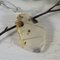 Moss Agate Pendant / moss Agate Jewelry / moss Agate Necklace / montana Moss Agate | Natural genuine Gemstone jewelry. Buy crystal jewelry, handmade handcrafted artisan jewelry for women.  Unique handmade gift ideas. #jewelry #beadedjewelry #beadedjewelry #gift #shopping #handmadejewelry #fashion #style #product #jewelry #affiliate #ad
