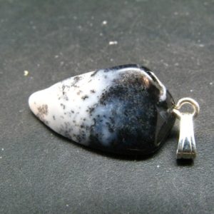 Shop Moss Agate Pendants! Merlinite!!  Rare Moss Agate Silver Pendant from  Madagascar – 1.3" | Natural genuine Moss Agate pendants. Buy crystal jewelry, handmade handcrafted artisan jewelry for women.  Unique handmade gift ideas. #jewelry #beadedpendants #beadedjewelry #gift #shopping #handmadejewelry #fashion #style #product #pendants #affiliate #ad