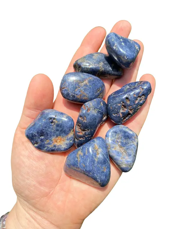 Tumbled Blue Sapphire Stone - Natural Blue Sapphire Tumbled Stones - Multiple Sizes Available - Blue Sapphire Gemstone - Polished Sapphire