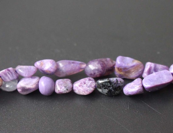 Natural Charoite Chip Gravel Beads,nugget Beads ,loose Beads,,15'' Per Strand,5x7mm