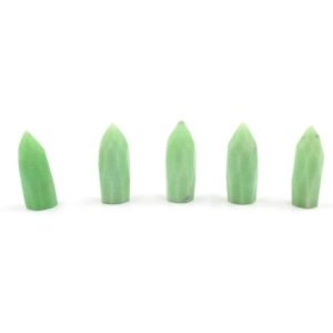 Shop Chrysoprase Points & Wands! Natural Chrysoprase Faceted Pointer Gemstone, Hand Faceted Pencil, Chrysoprase Pencil Jewelry Making, Chryso Pointers, Price Per Set | Natural genuine stones & crystals in various shapes & sizes. Buy raw cut, tumbled, or polished gemstones for making jewelry or crystal healing energy vibration raising reiki stones. #crystals #gemstones #crystalhealing #crystalsandgemstones #energyhealing #affiliate #ad