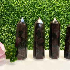 Shop Garnet Points & Wands! Natural Garnet Wand semiprecious tower point obelisk gemstone reiki crystal healing | Natural genuine stones & crystals in various shapes & sizes. Buy raw cut, tumbled, or polished gemstones for making jewelry or crystal healing energy vibration raising reiki stones. #crystals #gemstones #crystalhealing #crystalsandgemstones #energyhealing #affiliate #ad