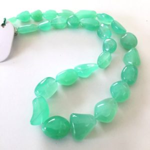 Shop Chrysoprase Chip & Nugget Beads! Natural Marlboro Chrysoprase Plain Tumbles ( 289.00 Carats)  Gemstone | Natural genuine chip Chrysoprase beads for beading and jewelry making.  #jewelry #beads #beadedjewelry #diyjewelry #jewelrymaking #beadstore #beading #affiliate #ad
