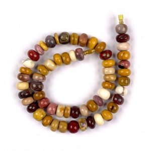 Shop Mookaite Jasper Rondelle Beads! Natural Mookaite Jasper, Rondelle Beads 10mm, 12mm, AAA+ Quality, Full Strand 18" inch, Beaded Necklace | Natural genuine rondelle Mookaite Jasper beads for beading and jewelry making.  #jewelry #beads #beadedjewelry #diyjewelry #jewelrymaking #beadstore #beading #affiliate #ad
