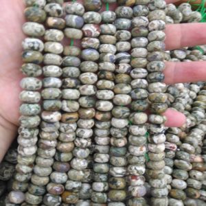 Shop Rainforest Jasper Rondelle Beads! Natural Rainforest Rhyolite Beads Genuine  Gemstone Round  rondelle abacuse  Loose Beads  5x8mm  for earrings-bracelet – necklace 16inch | Natural genuine rondelle Rainforest Jasper beads for beading and jewelry making.  #jewelry #beads #beadedjewelry #diyjewelry #jewelrymaking #beadstore #beading #affiliate #ad