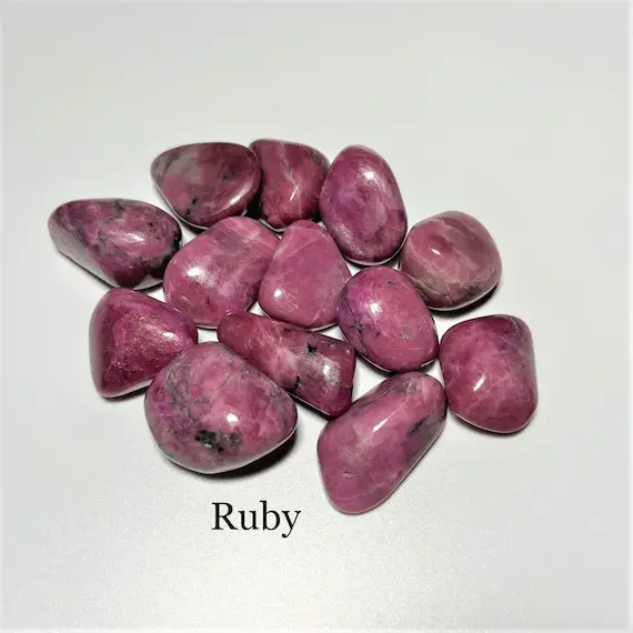 Natural Ruby Tumble Pocket Stone / Excellent Quality Well Polished / Energy Stone / Ornament / Healing Stone / Meditation/chakra