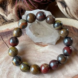 Natural Tiger Iron Bead Bracelets, Chekra Healing, Beaded bracelets | Natural genuine Tiger Iron bracelets. Buy crystal jewelry, handmade handcrafted artisan jewelry for women.  Unique handmade gift ideas. #jewelry #beadedbracelets #beadedjewelry #gift #shopping #handmadejewelry #fashion #style #product #bracelets #affiliate #ad