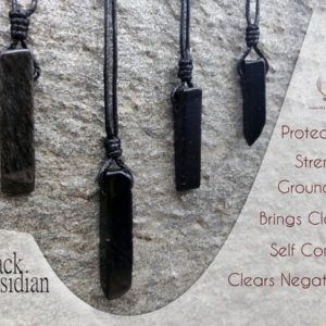 Black Obsidian Necklace, Men's Jewelry, Protection Amulet, Black Gem Pendant, Spiritual Gift for Boyfriend | Natural genuine Array jewelry. Buy crystal jewelry, handmade handcrafted artisan jewelry for women.  Unique handmade gift ideas. #jewelry #beadedjewelry #beadedjewelry #gift #shopping #handmadejewelry #fashion #style #product #jewelry #affiliate #ad