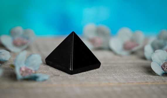 Obsidian Crystal Pyramid