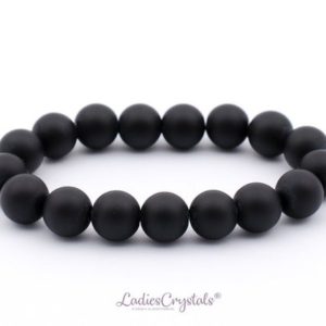 Shop Onyx Bracelets! Black Onyx Bracelet, Black Onyx Bracelet 10 mm Beads, Black Onyx, Bracelets, Metaphysical Crystals, Gifts, Crystals, Gemstones, Gems, Stones | Natural genuine Onyx bracelets. Buy crystal jewelry, handmade handcrafted artisan jewelry for women.  Unique handmade gift ideas. #jewelry #beadedbracelets #beadedjewelry #gift #shopping #handmadejewelry #fashion #style #product #bracelets #affiliate #ad