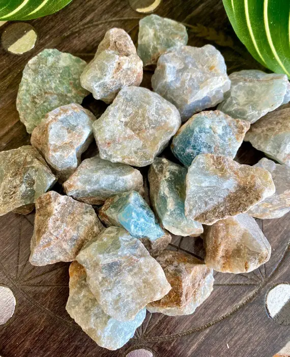 Blue Onyx Stone | Natural Gemstone Crystal Raw Rough Chalcedony | Medium Intuitively Chosen