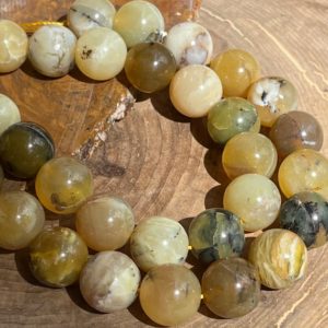 Shop Opal Round Beads! Yellow Opal gemstone beads rounds 12mm full strand natural stones | Natural genuine round Opal beads for beading and jewelry making.  #jewelry #beads #beadedjewelry #diyjewelry #jewelrymaking #beadstore #beading #affiliate #ad