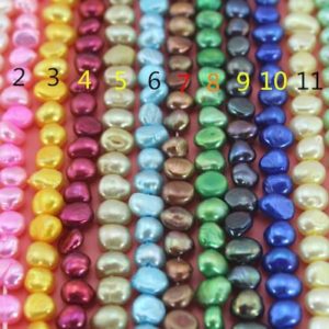 Shop Pearl Beads! 6-7mm Multi color Nugget Baroque Pearl beads ,Cultured pearl strands, Loose pearl beads,Pearl for jewelry making necklace -46pcs-14-15inches | Natural genuine beads Pearl beads for beading and jewelry making.  #jewelry #beads #beadedjewelry #diyjewelry #jewelrymaking #beadstore #beading #affiliate #ad