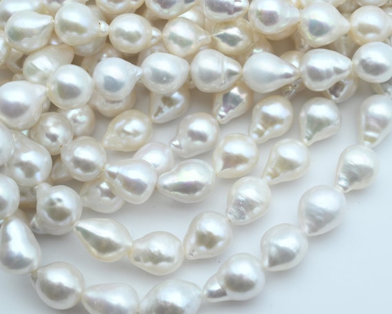 Aaa 8x12mm Freshwater Pearl Beads,natural White Pearl Beads.seed Loose Pearl Full Strand Beads,drop Water Shape Pearl Beads,wholesale Pearl