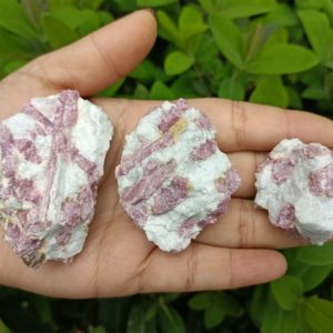 Shop Pink Tourmaline Stones & Crystals! Raw Pink Tourmaline Chunk 30-50mm | Natural genuine stones & crystals in various shapes & sizes. Buy raw cut, tumbled, or polished gemstones for making jewelry or crystal healing energy vibration raising reiki stones. #crystals #gemstones #crystalhealing #crystalsandgemstones #energyhealing #affiliate #ad