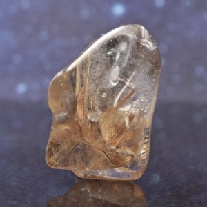 Shop Rutilated Quartz Shapes! Polished Rutilated Smoky Quartz from Madagascar | 1.73" | 32 grams | Natural genuine stones & crystals in various shapes & sizes. Buy raw cut, tumbled, or polished gemstones for making jewelry or crystal healing energy vibration raising reiki stones. #crystals #gemstones #crystalhealing #crystalsandgemstones #energyhealing #affiliate #ad