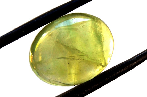 Prehnite Cabochon Stone (11mm X 9mm X 4mm) 1cts - Oval Loose Gemstone