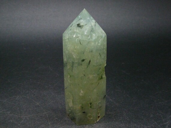 Unusual Green Prehnite Prenite Obelisk From Australia - 2.9"