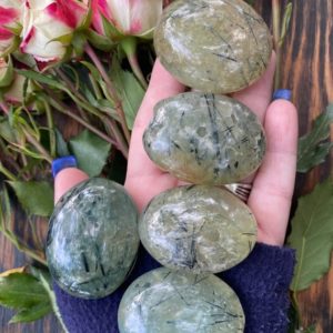 Shop Prehnite Shapes! Prehnite, Prehnite Palm Stone, Prehnite Epidote, Qty. 1 | Natural genuine stones & crystals in various shapes & sizes. Buy raw cut, tumbled, or polished gemstones for making jewelry or crystal healing energy vibration raising reiki stones. #crystals #gemstones #crystalhealing #crystalsandgemstones #energyhealing #affiliate #ad