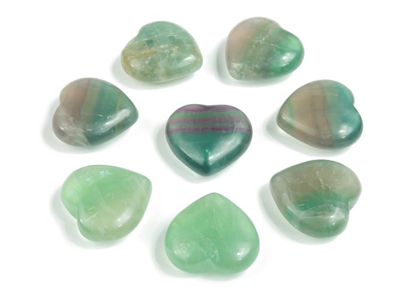 Fluorite Heart Gemstone – Rainbow Fluorite Gemstone –natural Gemstone – Loose Heart Fluorite Gemstone – 3cm - He1174 Fluorite Heart Gemstone – Rainbow Fluorite Gemstone –natural Gemstone – Loose Heart Fluorite Gemstone – 3cm - He1174