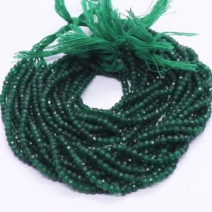 Shop Aventurine Rondelle Beads! Green Aventurine Faceted Rondelle Beads 3 MM Aventurine Beads Natural Green Aventurine Rondelle Beads for Handmade Jewelry Making Craft | Natural genuine rondelle Aventurine beads for beading and jewelry making.  #jewelry #beads #beadedjewelry #diyjewelry #jewelrymaking #beadstore #beading #affiliate #ad