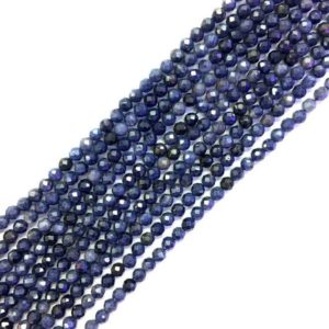 Shop Sapphire Beads! Rare Blue Sapphire Faceted Round Beads, 3 mm Blue Sapphire Round Beads, Natural Blue Sapphire Round Beads, Sapphire Micro Cut Faceted Beads | Natural genuine beads Sapphire beads for beading and jewelry making.  #jewelry #beads #beadedjewelry #diyjewelry #jewelrymaking #beadstore #beading #affiliate #ad