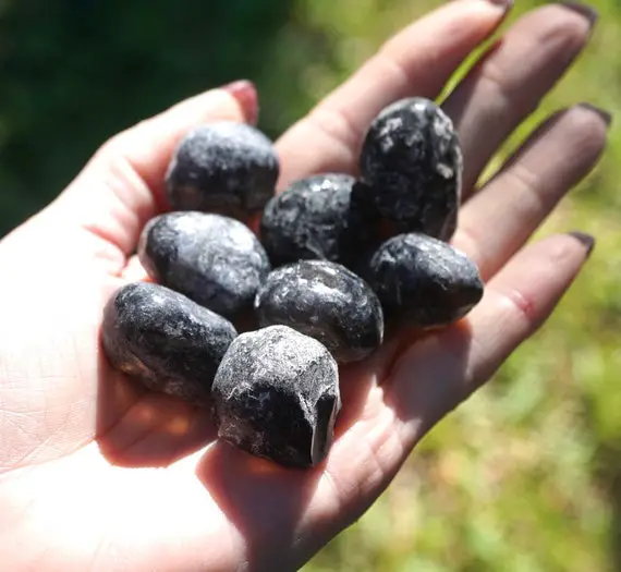 Raw Apache Tears Obsidian Stone - 3 Sizes - This Healing Crystal Can Deflect Negative Energy Mr7