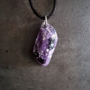 Shop Charoite Necklaces! Raw Charoite Necklace, Harmony And Protection Orgonite, Birthday Gift Ideas, Stone Of Spirituality | Natural genuine Charoite necklaces. Buy crystal jewelry, handmade handcrafted artisan jewelry for women.  Unique handmade gift ideas. #jewelry #beadednecklaces #beadedjewelry #gift #shopping #handmadejewelry #fashion #style #product #necklaces #affiliate #ad