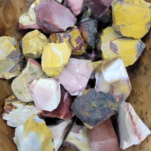 Shop Mookaite Jasper Stones & Crystals! Rough Mookaite | Natural genuine stones & crystals in various shapes & sizes. Buy raw cut, tumbled, or polished gemstones for making jewelry or crystal healing energy vibration raising reiki stones. #crystals #gemstones #crystalhealing #crystalsandgemstones #energyhealing #affiliate #ad
