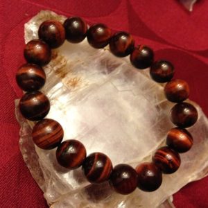 Red Tiger's Eye bead bracelet 8mm | Natural genuine Tiger Iron bracelets. Buy crystal jewelry, handmade handcrafted artisan jewelry for women.  Unique handmade gift ideas. #jewelry #beadedbracelets #beadedjewelry #gift #shopping #handmadejewelry #fashion #style #product #bracelets #affiliate #ad