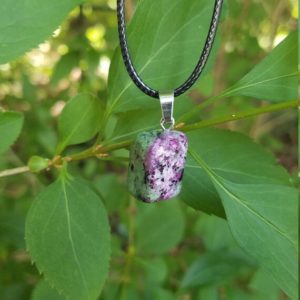 Shop Ruby Zoisite Necklaces! Reiki Infused Pendant — Ruby Zoisite Necklace Pendant  ( Heart Chakra, Crown Chakra Balancing, psychic abilities, passion, love) | Natural genuine Ruby Zoisite necklaces. Buy crystal jewelry, handmade handcrafted artisan jewelry for women.  Unique handmade gift ideas. #jewelry #beadednecklaces #beadedjewelry #gift #shopping #handmadejewelry #fashion #style #product #necklaces #affiliate #ad