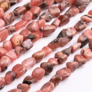 Shop Rhodochrosite Chip & Nugget Beads! Genuine Natural Rhodochrosite Gemstone Beads 4-8×3-5MM Red Pink Pebble Chips A Quality Loose Beads (118786) | Natural genuine chip Rhodochrosite beads for beading and jewelry making.  #jewelry #beads #beadedjewelry #diyjewelry #jewelrymaking #beadstore #beading #affiliate #ad