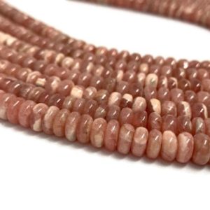 Shop Rhodochrosite Rondelle Beads! Rhodochrosite Roundel Beads 6MM- AAA Quality Length 40cm, Good Quality- Rhodochrosite Rondelles – Rhodochrosite Beads | Natural genuine rondelle Rhodochrosite beads for beading and jewelry making.  #jewelry #beads #beadedjewelry #diyjewelry #jewelrymaking #beadstore #beading #affiliate #ad
