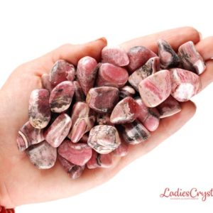 Shop Tumbled Rhodochrosite Crystals & Pocket Stones! Rhodochrosite Tumbled Stone, Rhodochrosite, Tumbled Stosnes, Crystals, Stones, Gifts, Rocks, Gems, Gemstones, Zodiac Crystals, Healing Stone | Natural genuine stones & crystals in various shapes & sizes. Buy raw cut, tumbled, or polished gemstones for making jewelry or crystal healing energy vibration raising reiki stones. #crystals #gemstones #crystalhealing #crystalsandgemstones #energyhealing #affiliate #ad
