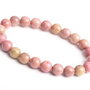 Shop Rhodonite Bracelets! Genuine Natural Rhodonite Gemstone Beads 8MM Pink Round AAA Quality Bracelet (106630h-2020) | Natural genuine Rhodonite bracelets. Buy crystal jewelry, handmade handcrafted artisan jewelry for women.  Unique handmade gift ideas. #jewelry #beadedbracelets #beadedjewelry #gift #shopping #handmadejewelry #fashion #style #product #bracelets #affiliate #ad