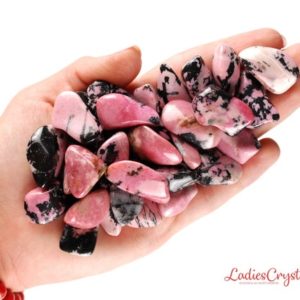 Shop Tumbled Rhodonite Crystals & Pocket Stones! Rhodonite Tumbled Stone, Rhodonite, Tumbled Stones, Crystals, Stones, Gifts, Rocks, Gems, Gemstones, Zodiac Crystals, Healing Crystals | Natural genuine stones & crystals in various shapes & sizes. Buy raw cut, tumbled, or polished gemstones for making jewelry or crystal healing energy vibration raising reiki stones. #crystals #gemstones #crystalhealing #crystalsandgemstones #energyhealing #affiliate #ad