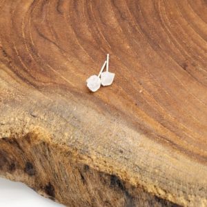 Rose Calcite Stud Earrings | Natural genuine Pink Calcite earrings. Buy crystal jewelry, handmade handcrafted artisan jewelry for women.  Unique handmade gift ideas. #jewelry #beadedearrings #beadedjewelry #gift #shopping #handmadejewelry #fashion #style #product #earrings #affiliate #ad