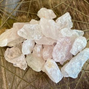 Shop Raw & Rough Rose Quartz Stones! 100 Grams Rose Quartz Raw Rough Crystals | Heart Chakra | Love Compassion Soulmate | Natural genuine stones & crystals in various shapes & sizes. Buy raw cut, tumbled, or polished gemstones for making jewelry or crystal healing energy vibration raising reiki stones. #crystals #gemstones #crystalhealing #crystalsandgemstones #energyhealing #affiliate #ad