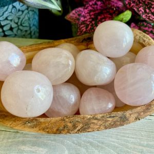 Shop Tumbled Rose Quartz Crystals & Pocket Stones! Rose Quartz Large Tumbled | Heart Chakra Healing Love Compassion Soul Mate Stone High Energy Vibration Free eBook | Natural genuine stones & crystals in various shapes & sizes. Buy raw cut, tumbled, or polished gemstones for making jewelry or crystal healing energy vibration raising reiki stones. #crystals #gemstones #crystalhealing #crystalsandgemstones #energyhealing #affiliate #ad