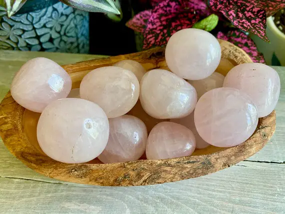 Rose Quartz Large Tumbled Stone | Pink Natural Gemstone Crystal
