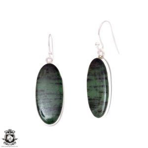 Shop Ruby Zoisite Earrings! Ruby Zoisite 925 Sterling Silver Hook Dangle Earrings E332 | Natural genuine Ruby Zoisite earrings. Buy crystal jewelry, handmade handcrafted artisan jewelry for women.  Unique handmade gift ideas. #jewelry #beadedearrings #beadedjewelry #gift #shopping #handmadejewelry #fashion #style #product #earrings #affiliate #ad