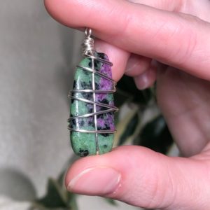 Shop Ruby Zoisite Necklaces! Ruby zoisite necklace | Natural genuine Ruby Zoisite necklaces. Buy crystal jewelry, handmade handcrafted artisan jewelry for women.  Unique handmade gift ideas. #jewelry #beadednecklaces #beadedjewelry #gift #shopping #handmadejewelry #fashion #style #product #necklaces #affiliate #ad