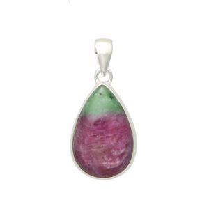 Shop Ruby Zoisite Pendants! Ruby Zoisite Pendant in Sterling Silver – Ruby in Zoisite Teardrop Pendant – Anyolite Crystal – Ruby Zoisite Crystal Necklace – 1007 | Natural genuine Ruby Zoisite pendants. Buy crystal jewelry, handmade handcrafted artisan jewelry for women.  Unique handmade gift ideas. #jewelry #beadedpendants #beadedjewelry #gift #shopping #handmadejewelry #fashion #style #product #pendants #affiliate #ad