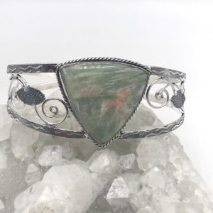 Shop Seraphinite Bracelets! CLEARANCE Seraphinite Bangle | Natural genuine Seraphinite bracelets. Buy crystal jewelry, handmade handcrafted artisan jewelry for women.  Unique handmade gift ideas. #jewelry #beadedbracelets #beadedjewelry #gift #shopping #handmadejewelry #fashion #style #product #bracelets #affiliate #ad