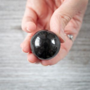 Shop Shungite Shapes! Shungite Sphere, 1in, 25mm, Natural, Small Shungite Stone Sphere | Natural genuine stones & crystals in various shapes & sizes. Buy raw cut, tumbled, or polished gemstones for making jewelry or crystal healing energy vibration raising reiki stones. #crystals #gemstones #crystalhealing #crystalsandgemstones #energyhealing #affiliate #ad