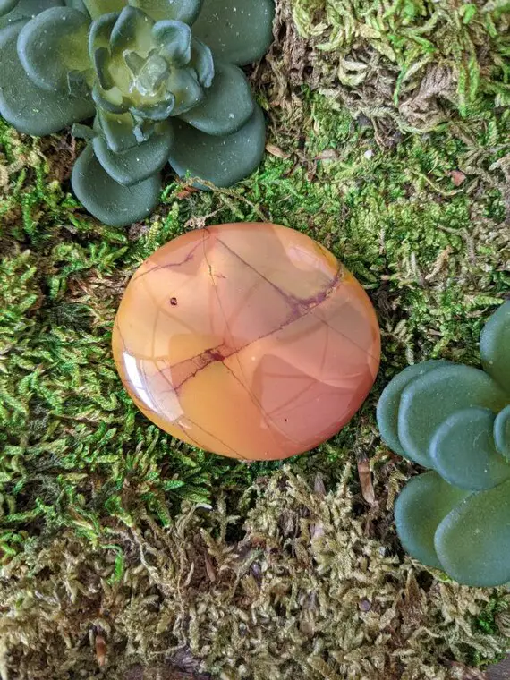 Smooth Australian Mookaite Jasper Palm Stone